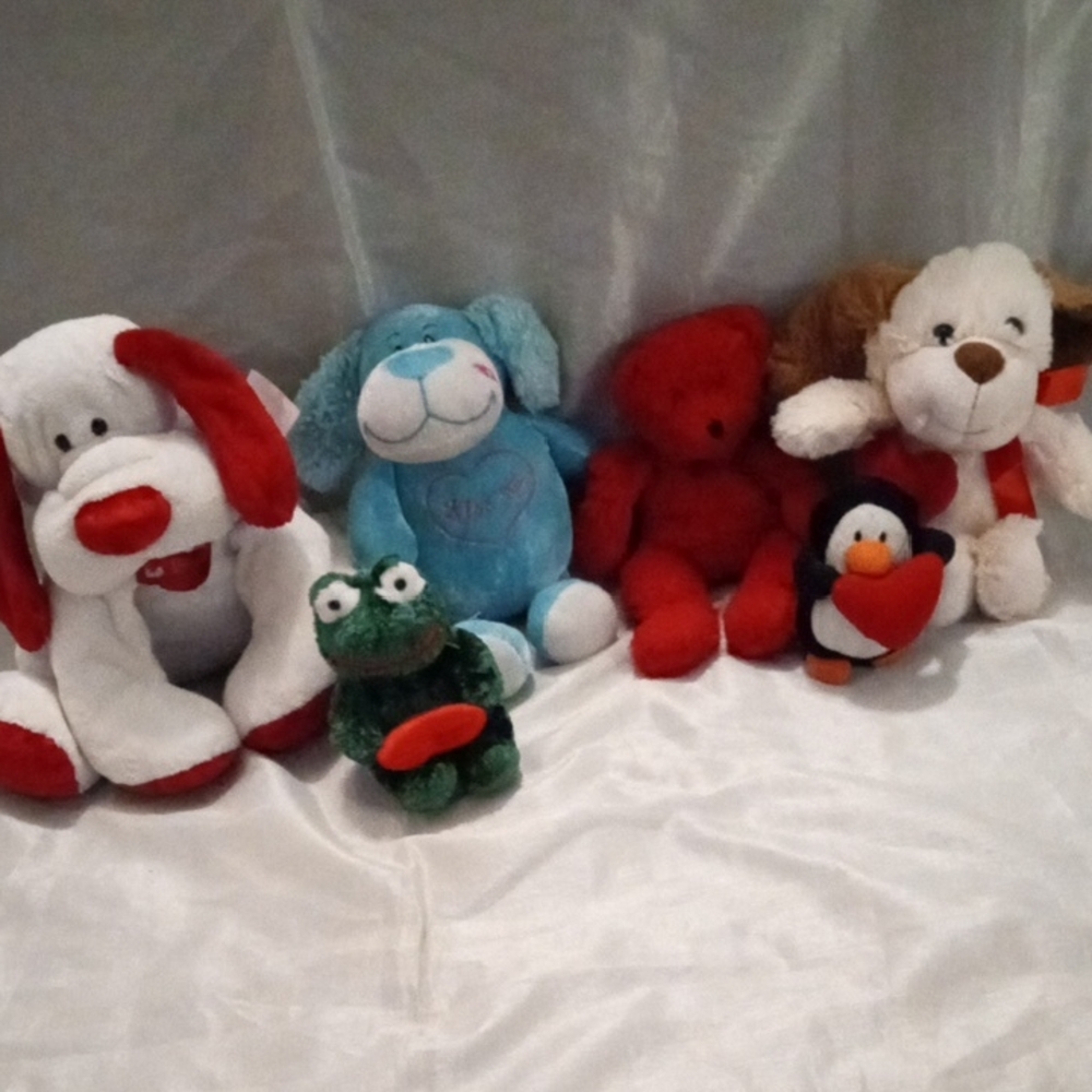 Various Valentine's Plushie Small to Medium Size